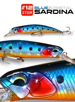 Minnow Sardina Blue/Silver 12cm - 27gr.